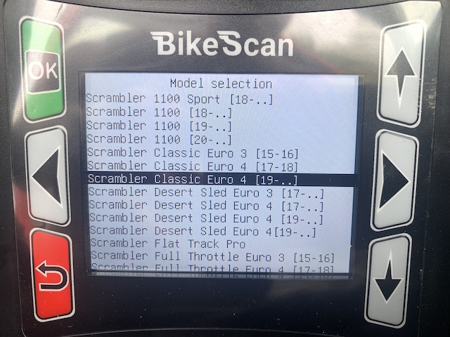 duonix bike scan 2 pro ducati list