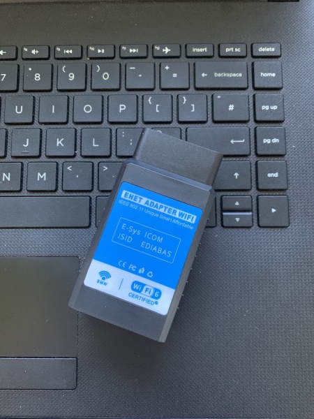 thumbnail interactive-video image 1 of VXSCAN BMW Enet Wifi Adapter – Wireless Diagnostic & Coding For F-Series (Esys Compatible) 1 of 5