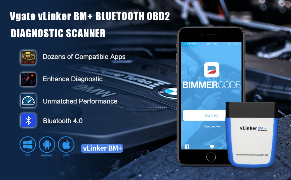 Vgate Vlinker BM+ for Bimmercode